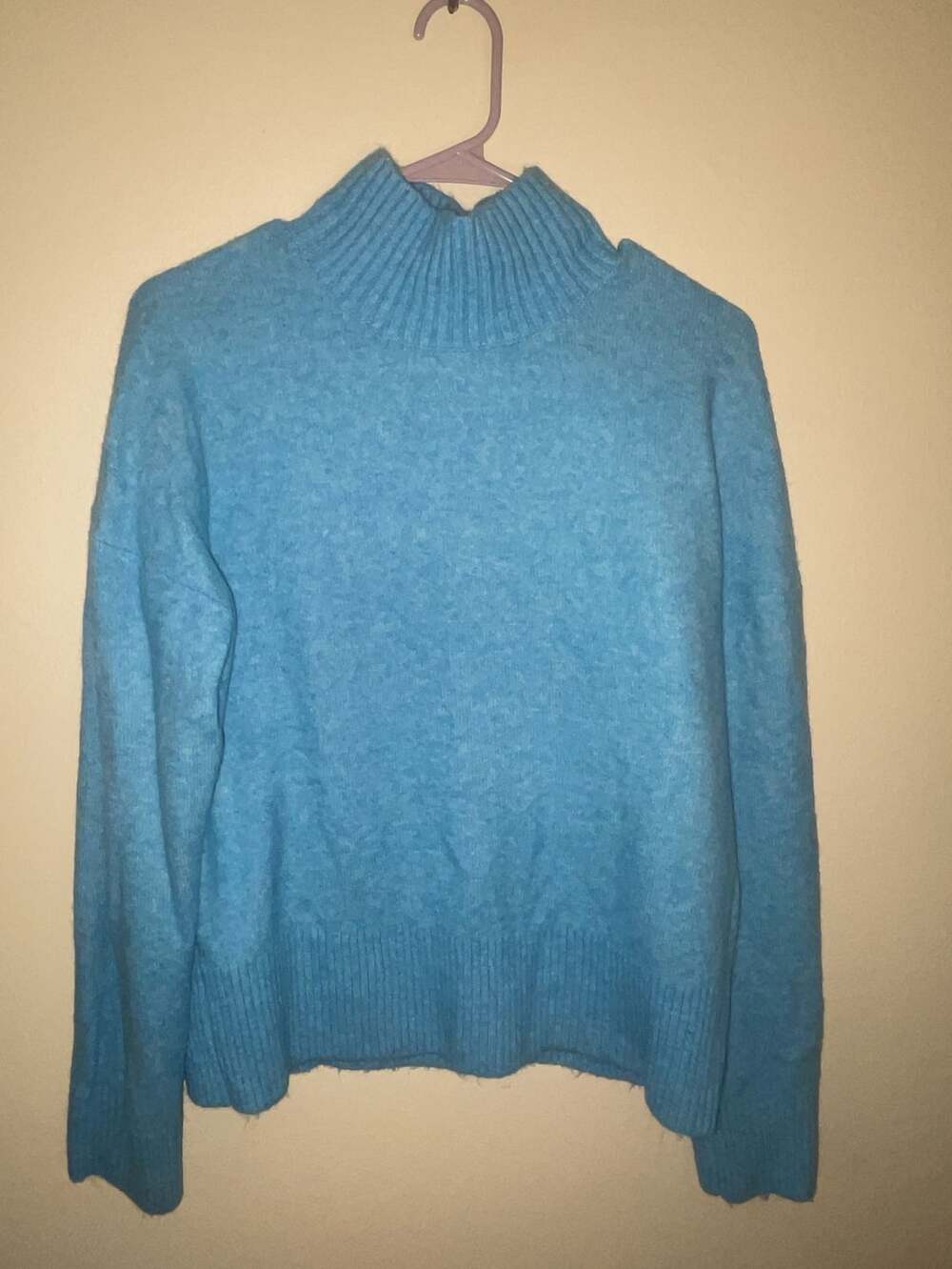 LOFT Blue Turtleneck Sweater Sz S